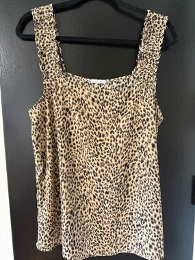 Pleione L Leopard Print Tank Top